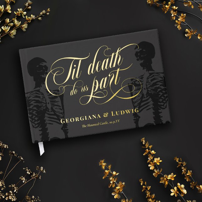 Livre D'or Jusqu'à ce que la mort nous sépare Squelette Éléga (Créateur téléchargé)