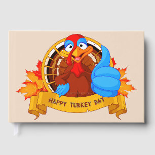 Livre D'or La conception amusante de Thanksgiving de style ca