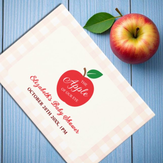 Livre D'or La Pomme De Notre Baby shower Oeil (Créateur téléchargé)