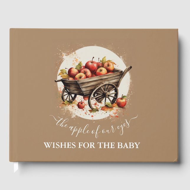 Livre D'or La Pomme De Notre Baby shower Oeil (Recto)