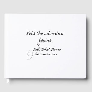 Livre D'or laisse l'aventure commencer nuptiale douche ajoute