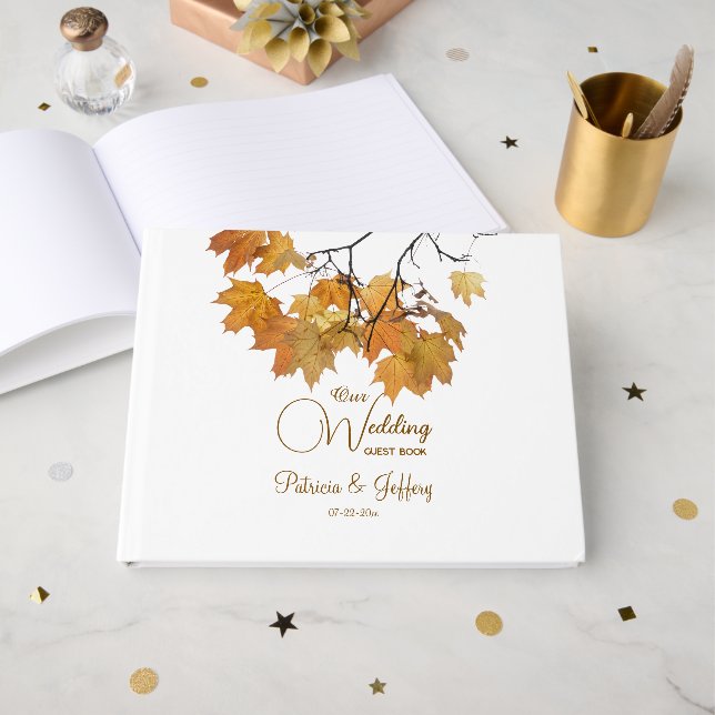 Livre D'or L'automne artistique quitte le Mariage (Recto ouvert)