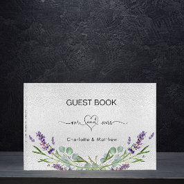 Livre D'or Lavande argent eucalyptus m. mariage