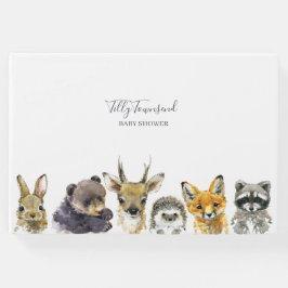 Livre D'or Le Baby shower des animaux des bois