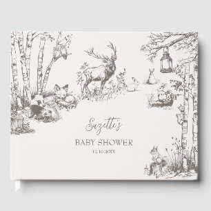 Livre D'or Le Baby shower des animaux des bois