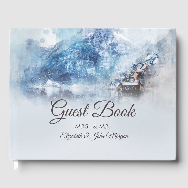 Livre D'or Le lac Winter Mountain (Recto)