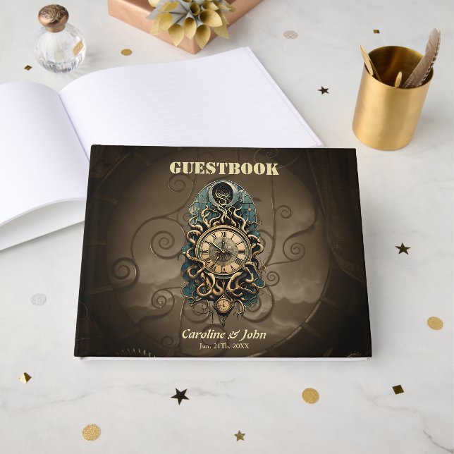 Livre D'or Le mystérieux mouvement steampunk. (Recto ouvert)