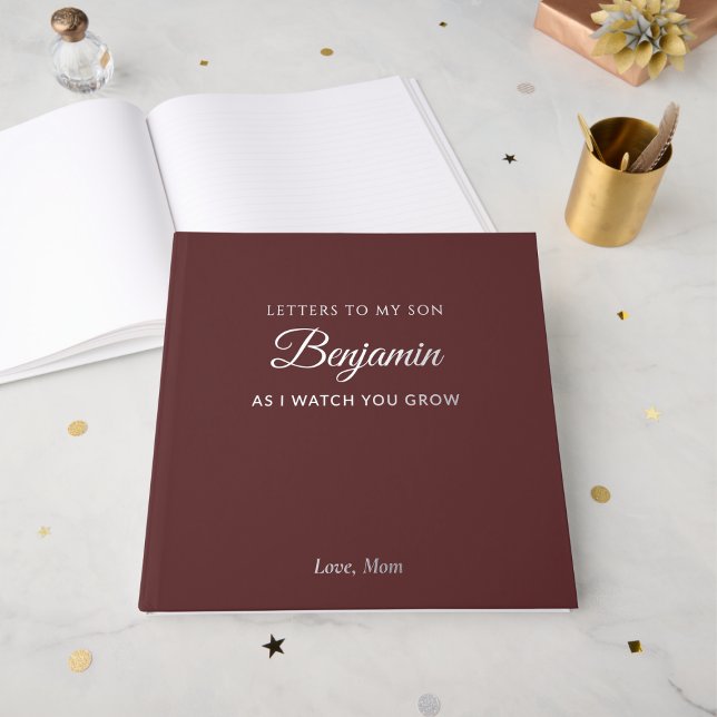 Livre D'or Lettres À Mon Fils Journal Personnalisé Keepsaké (Créateur téléchargé)