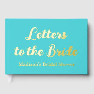 Livre D'or Lettres personnalisées à la mariée pour l'enterrem
