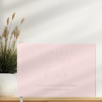 Lettres personnalisées rose gold rose poudré pour 