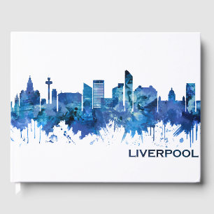 Livre D'or Liverpool Angleterre Skyline Blue