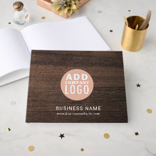 Livre D'or Logo d'entreprise personnalisé Visiteurs Rustique