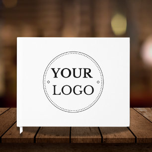 Livre D'or Logo d'entreprise simple Blanc