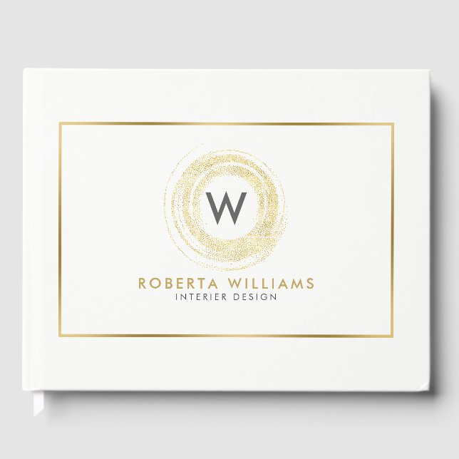 Livre D'or Logo moderne Gold Circle (Recto)