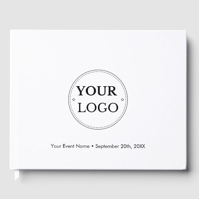 Livre D'or Logo personnalisé de l'entreprise (Recto)