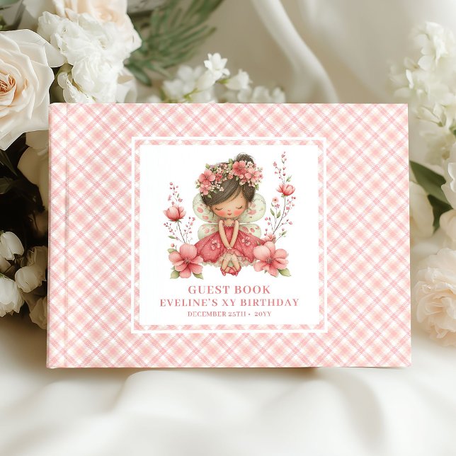 Livre D'or Lovely Fairy Girl Birthday Pastel Pink Guestbook (Lovely Fairy Girl Birthday Pastel Pink Guestbook)