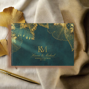 Livre D'or Lumière de la Lune Mariage Emerald Green ID881
