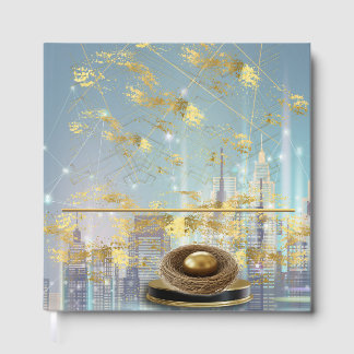 Livre D'or Luxury Gold Foil Easter Guest Book
