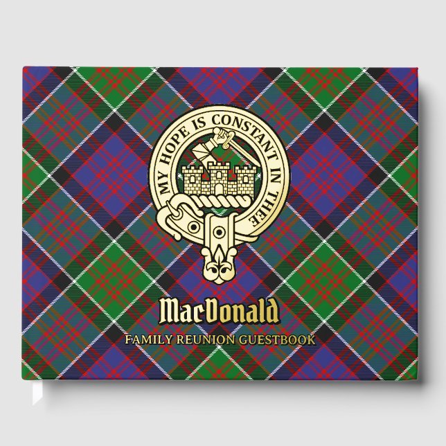 Livre D'or MacDonald de la Réunion familiale de Clanranald (Recto)