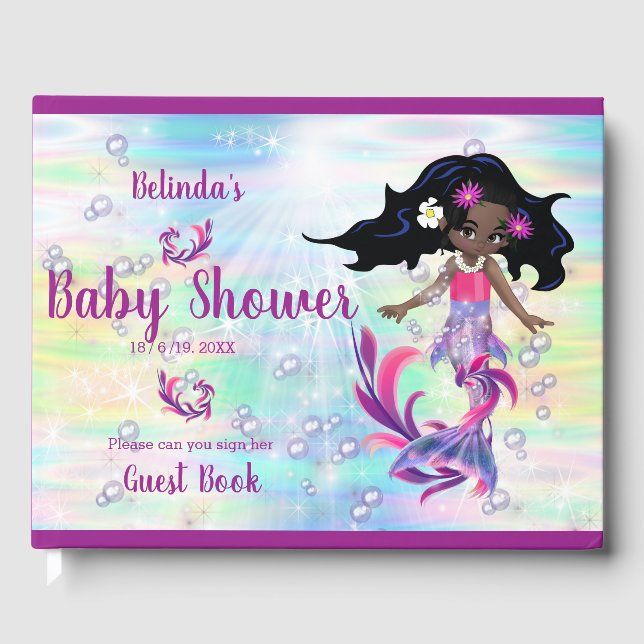 Livre D'or Magique Rainbow Baby Mermaids (Recto)