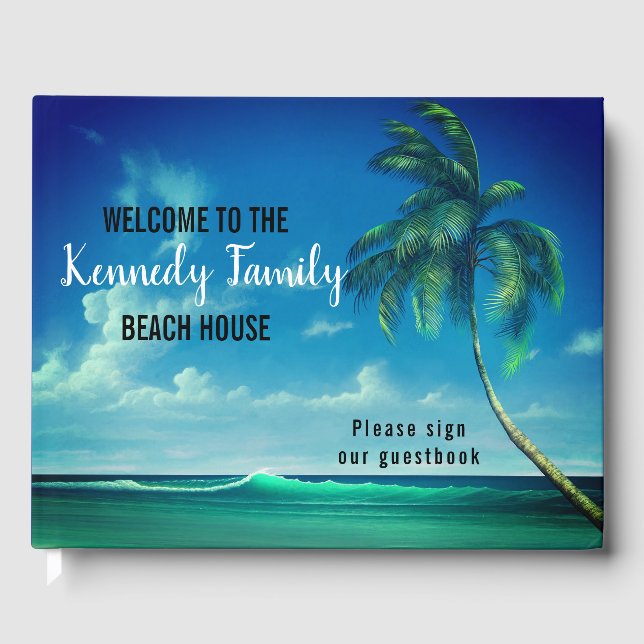 Livre D'or Maison de plage familiale Blue Coastal (Recto)