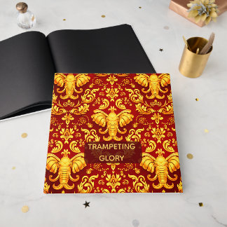 Livre D'or  Majestic Memories: Customizable Crimson Elephant 