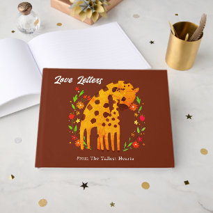 Livre D'or Maman & Baby Giraffe Lettres d'amour du plus haut 