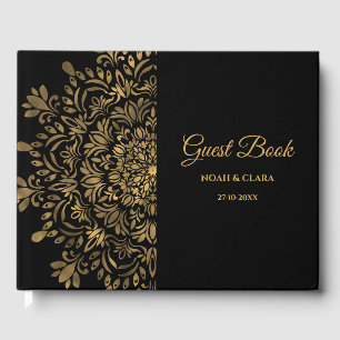 Livre D'or Mandala classique traditionnel art déco élégant lu
