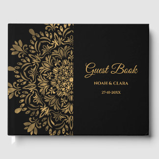 Livre D'or Mandala classique traditionnel art déco élégant lu