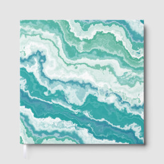 Livre D'or marbled sea foam :