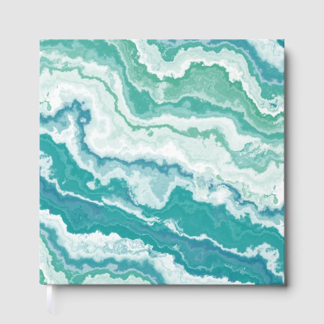 Livre D'or marbled sea foam : (Recto)