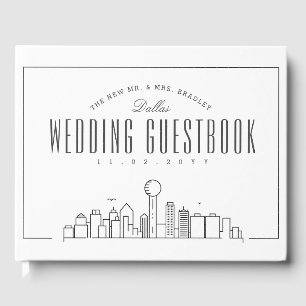 Livre D'or Mariage À Dallas   Ligne Skyline Déco moderne