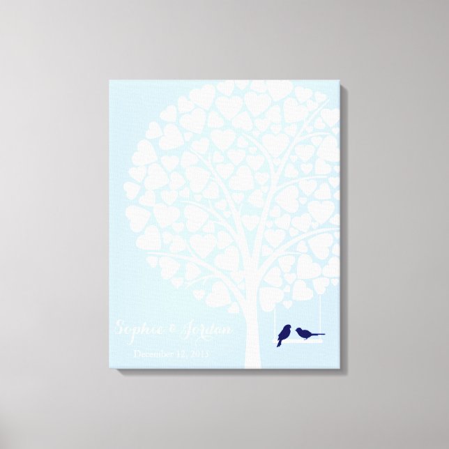 Livre d'or mariage alternatif Marine (Recto)