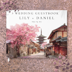 Livre D'or Mariage aquarelle à Kyoto Japon