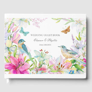 Livre D'or Mariage Aquarelle Lilies