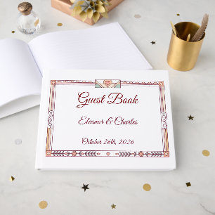Livre D'or Mariage Art Déco de Conte de Fées