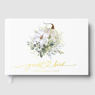 Livre D'or Mariage automnal citrouille verdure