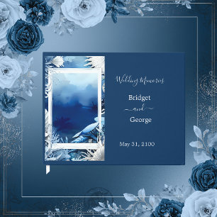 Livre D'or mariage bleu côtier