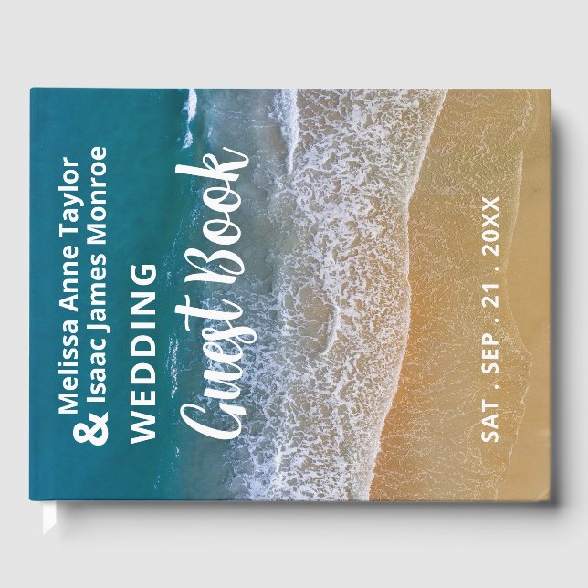 Livre D'or Mariage Blue Sea Beach (Recto)