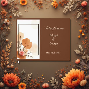 Livre D'or Mariage botanique rustique neutre