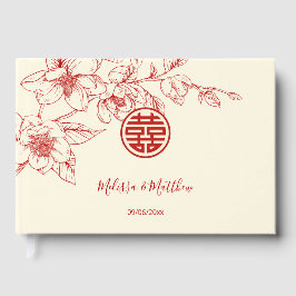 Livre D'or Mariage chinois Magnolia Cream