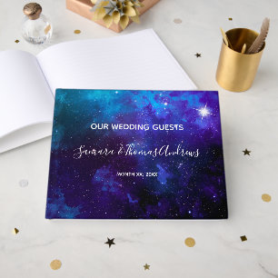 Livre D'or Mariage Ciel Bleu Lumière Stellaire
