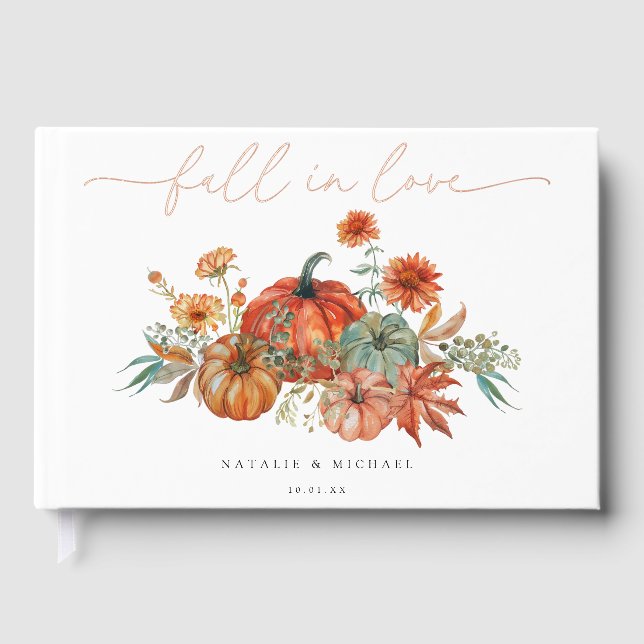Livre D'or Mariage Citrouille automne (Recto)