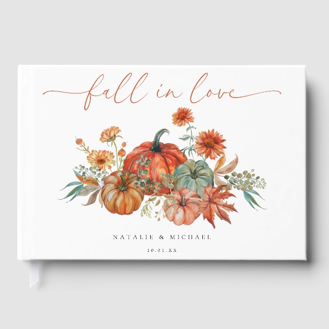 Livre D'or Mariage Citrouille automne (Recto)
