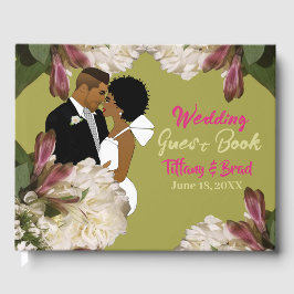 Livre D'or Mariage classique africain américain d'or