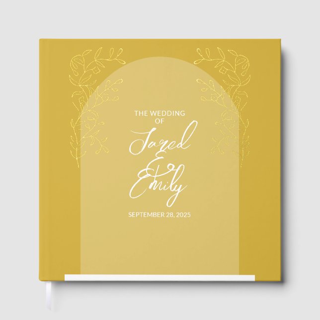 Livre D'or Mariage d'arc floral (Recto)