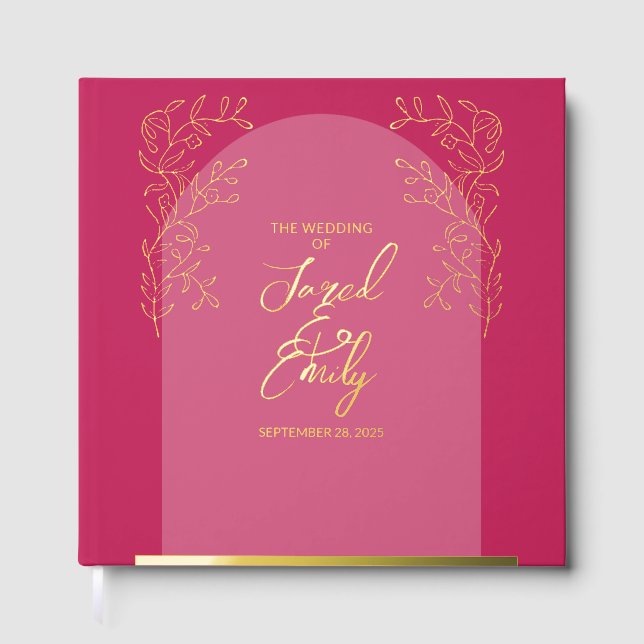 Livre D'or Mariage d'arc simple (Recto)