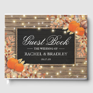 Livre D'or Mariage de automne d'automne rustique