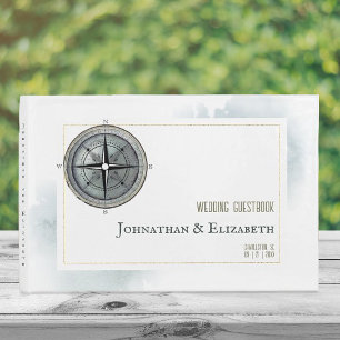Livre D'or Mariage de boussole marine vintage