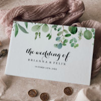 Mariage de calligraphie végétale de l'Eucalyptus v